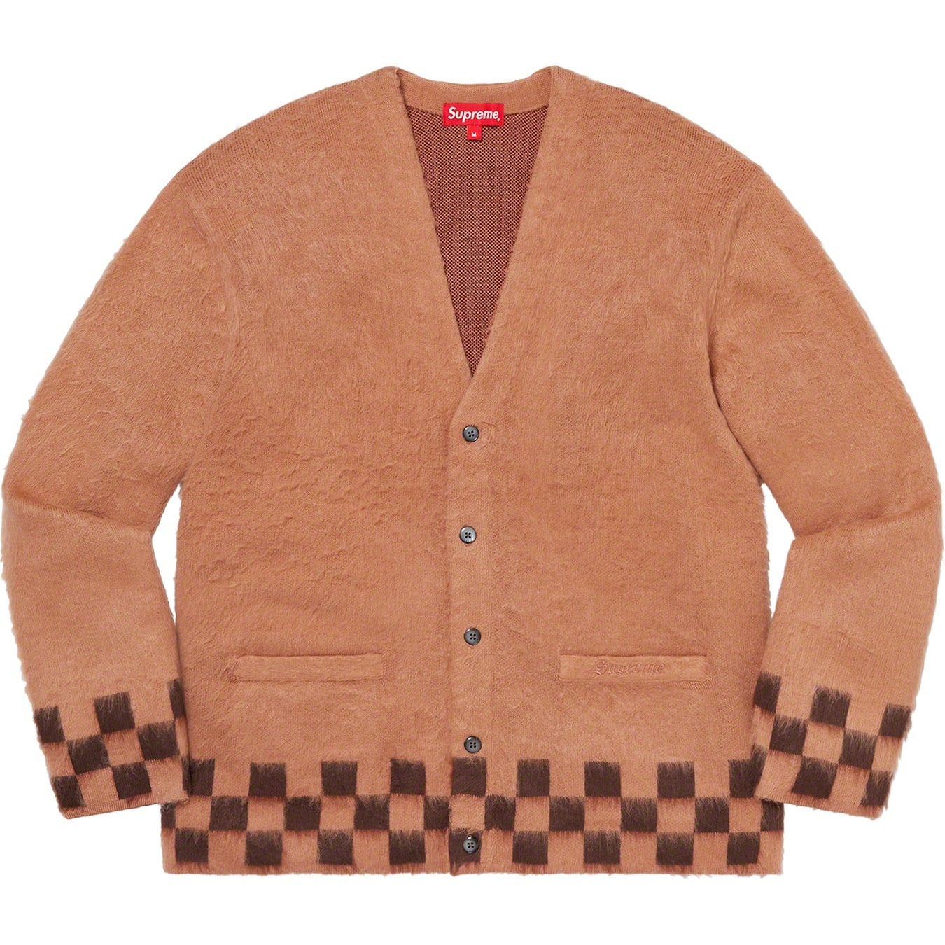 Brushed Checkerboard Cardigan view 4